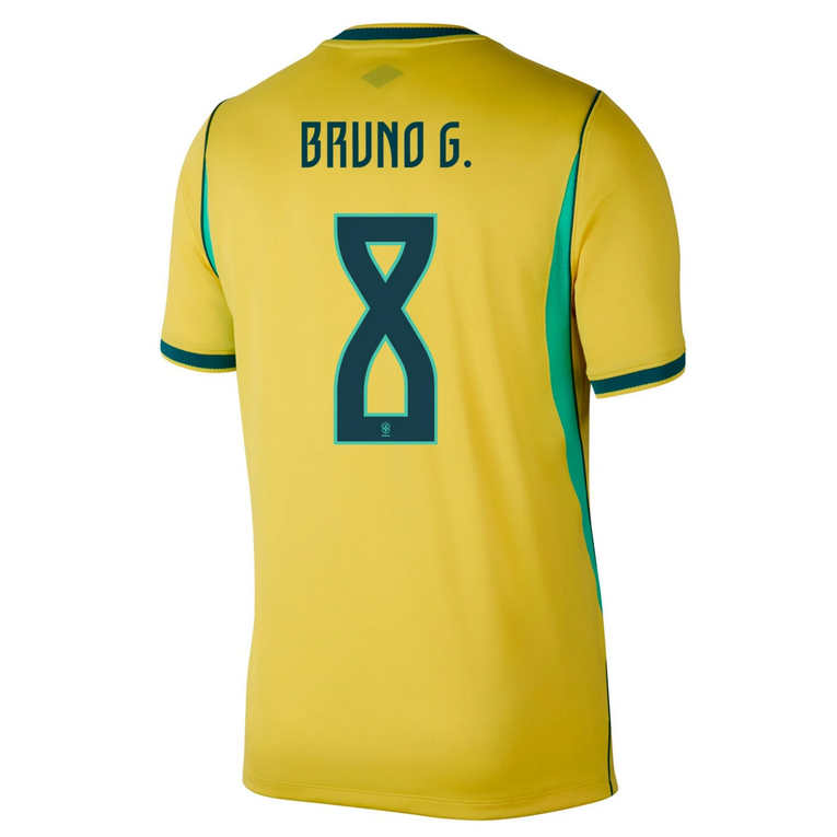 Brasilien Hemma VM 2026 Herr – Bruno Guimarães #8 matchtröja