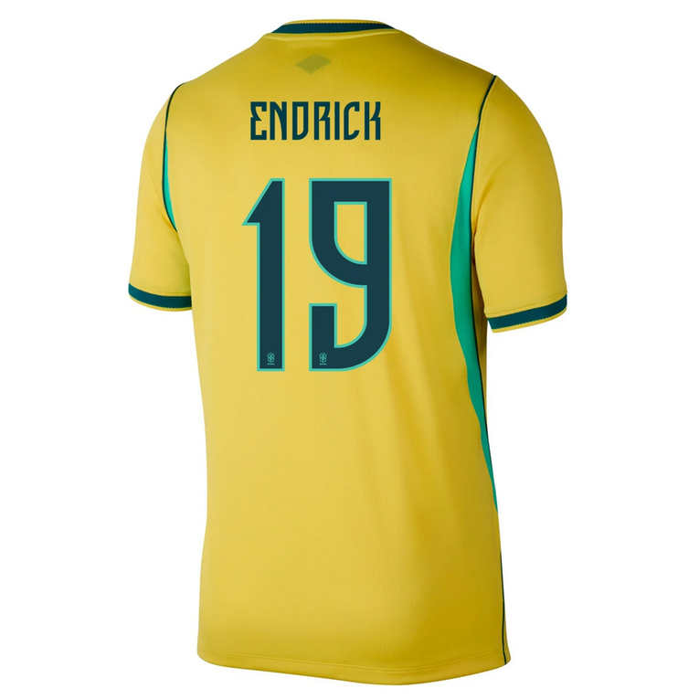 Brasilien Hemma VM 2026 Herr – Endrick #19 matchtröja