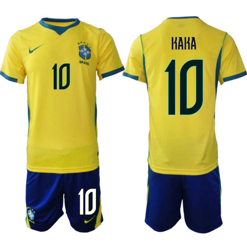 Brasilien Hemma VM 2026 Herr – Kaká #10 Fotbollsset Tröja & Shorts