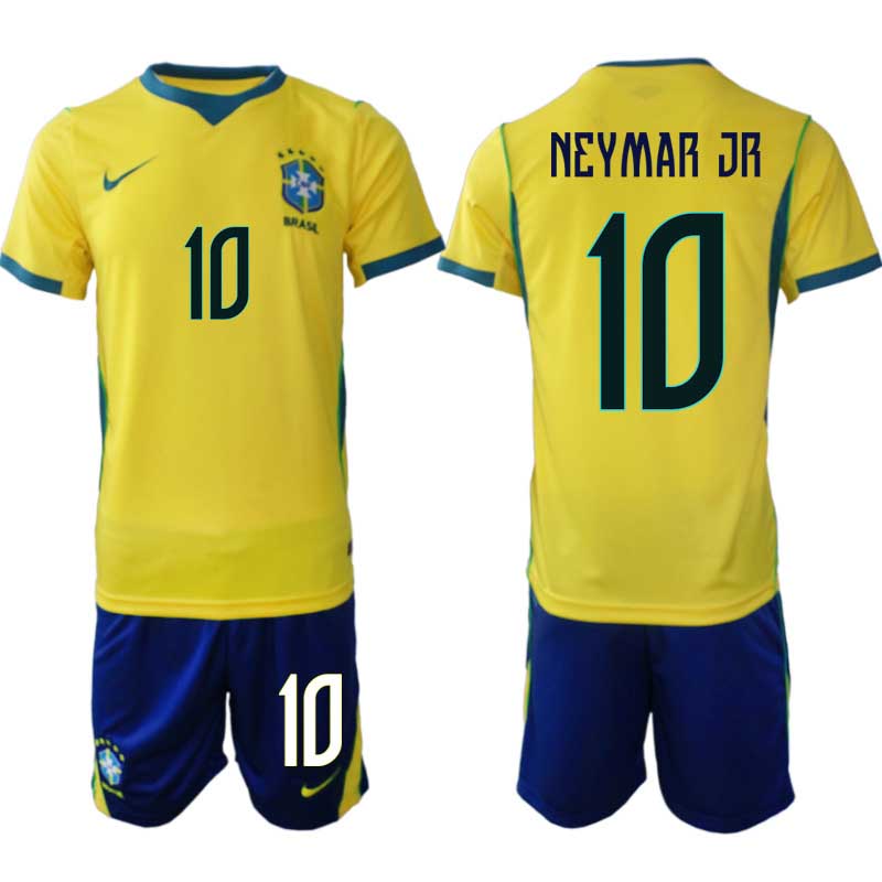 Brasilien Hemma VM 2026 Herr – Neymar #10 Fotbollsset Tröja & Shorts