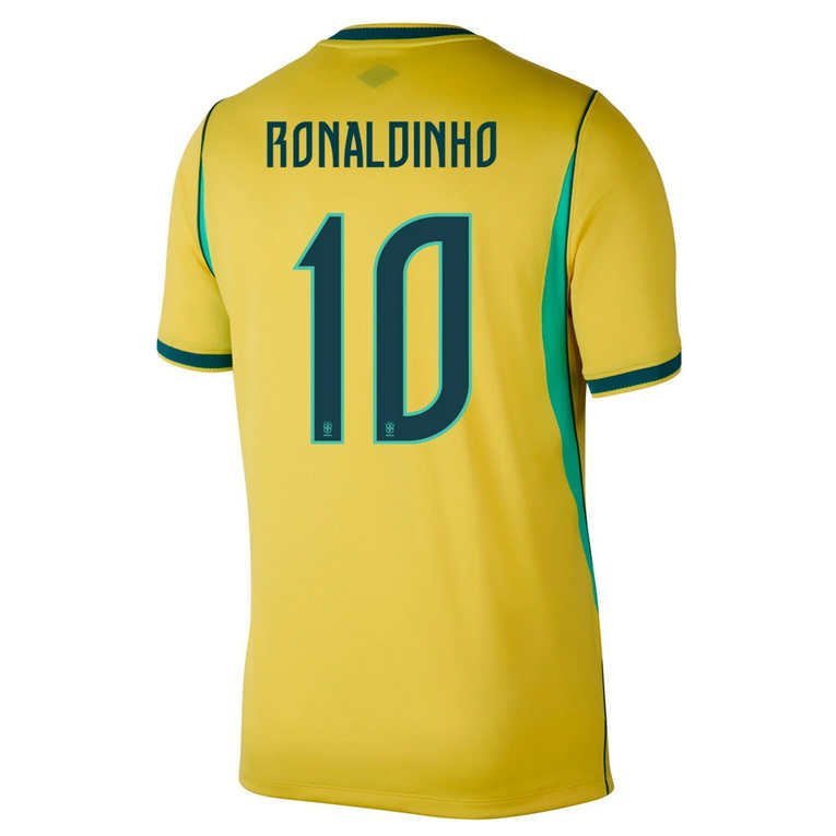 Brasilien Hemma VM 2026 Herr – Ronaldinho #10 matchtröja