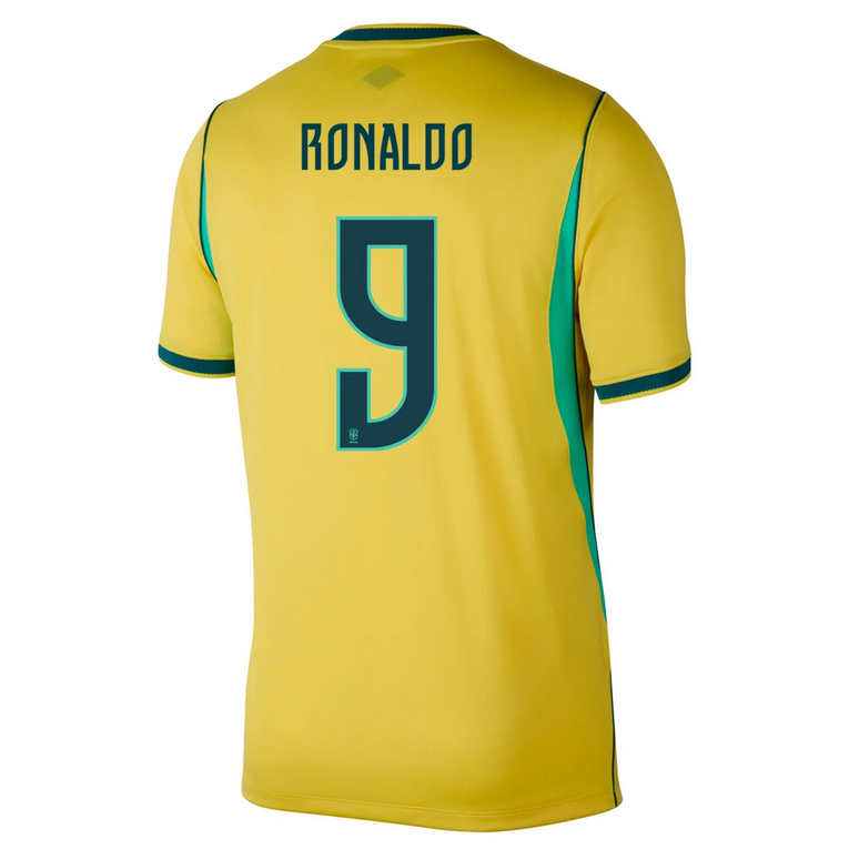 Brasilien Hemma VM 2026 Herr – Ronaldo Nazário #9 matchtröja