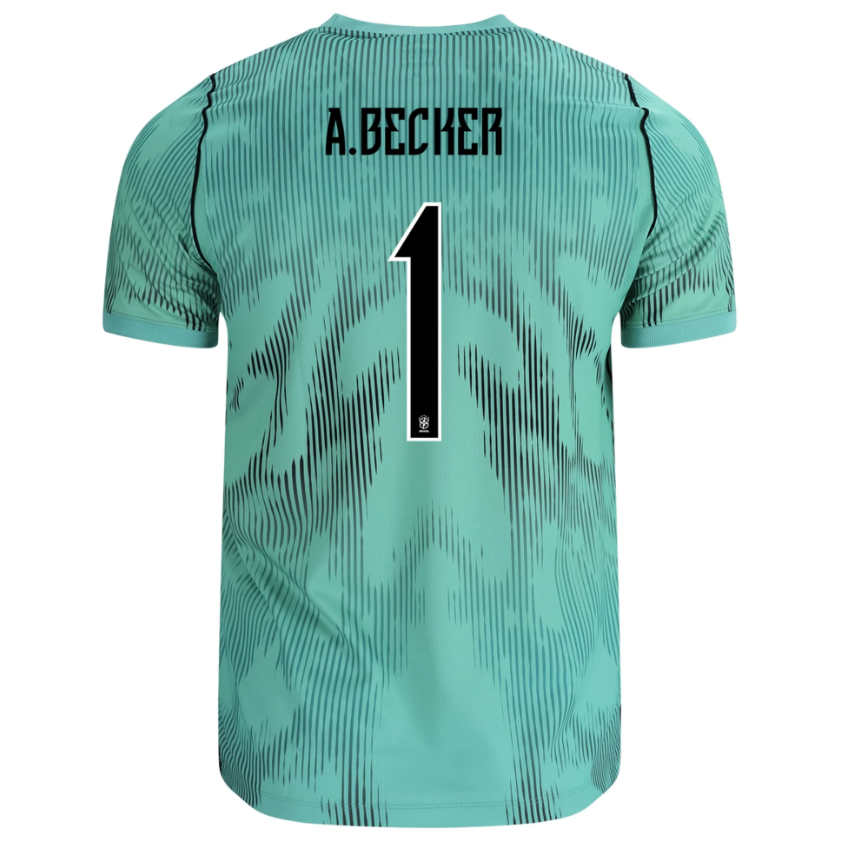 Brasilien Målvaktströja Borta VM 2026 Herr Alisson Becker #1 matchtröja