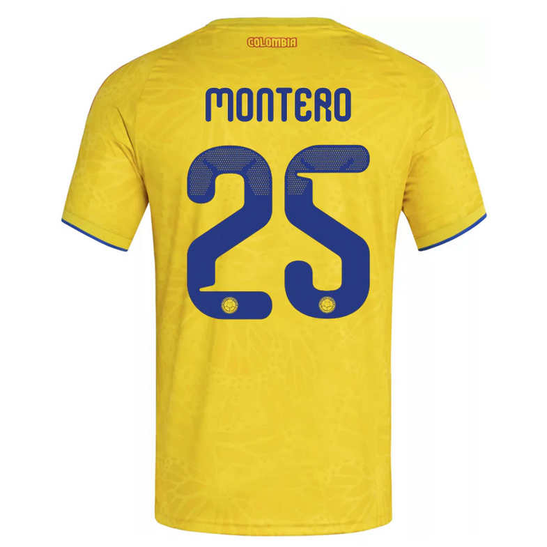 Colombia Hemma VM 2026 Herr – Álvaro Montero #25 matchtröja