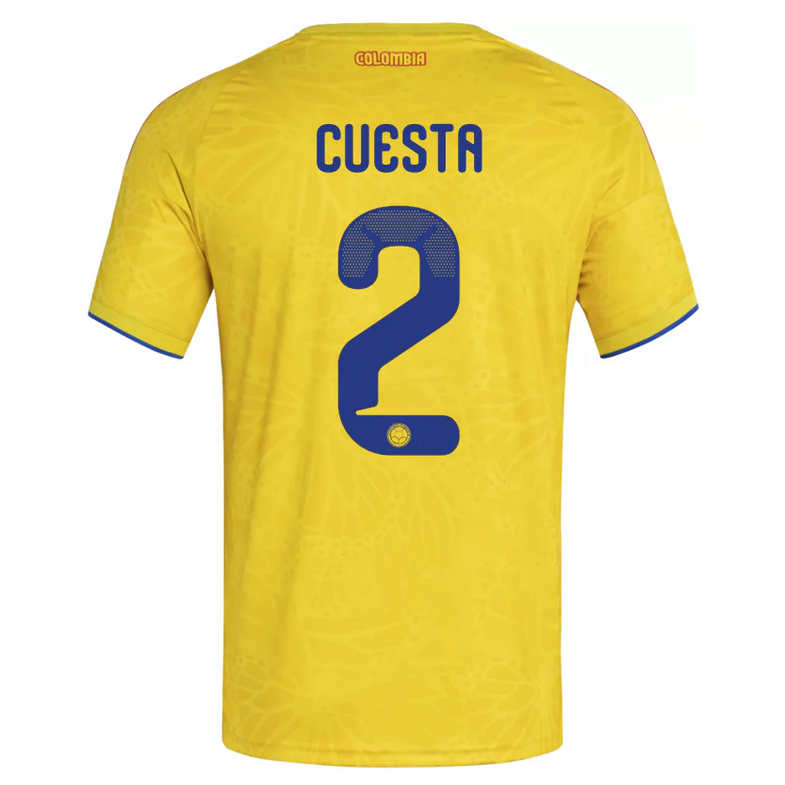 Colombia Hemma VM 2026 Herr – Carlos Cuesta #2 matchtröja