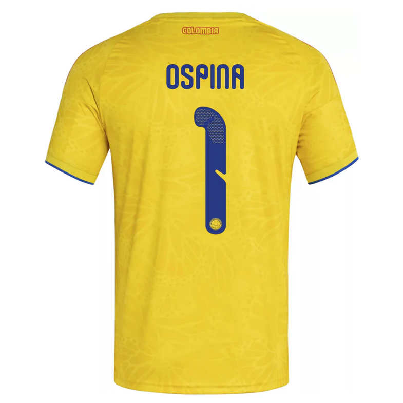 Colombia Hemma VM 2026 Herr – David Ospina #1 matchtröja