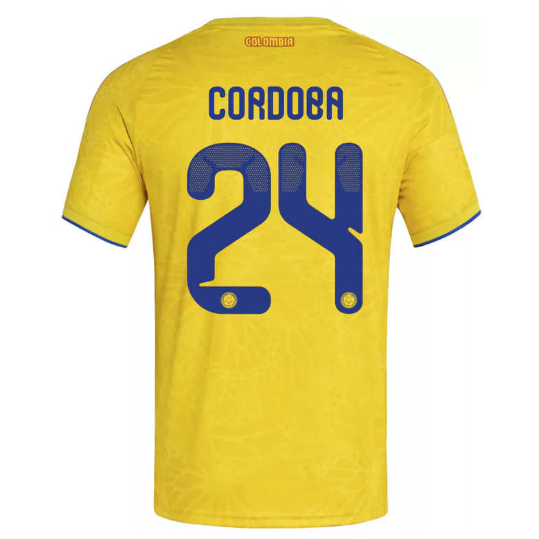 Colombia Hemma VM 2026 Herr – Jhon Córdoba #24 matchtröja