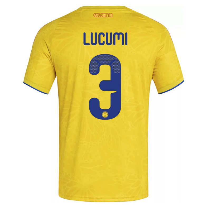Colombia Hemma VM 2026 Herr – Jhon Lucumí #3 matchtröja
