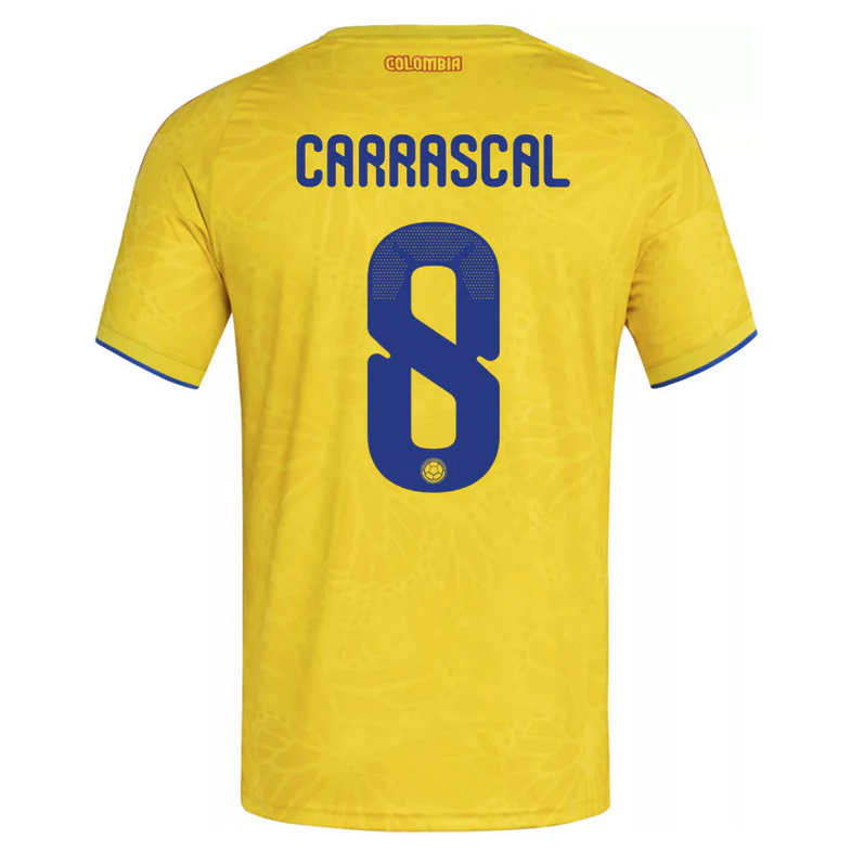 Colombia Hemma VM 2026 Herr – Jorge Carrascal #8 matchtröja