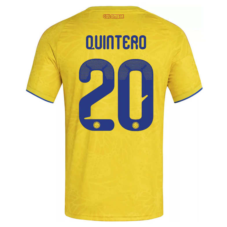 Colombia Hemma VM 2026 Herr – Juan Fernando Quintero #20 matchtröja