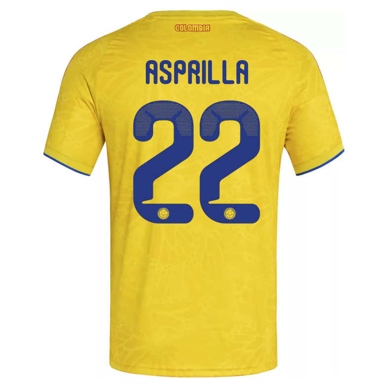 Colombia Hemma VM 2026 Herr – Yáser Asprilla #22 matchtröja