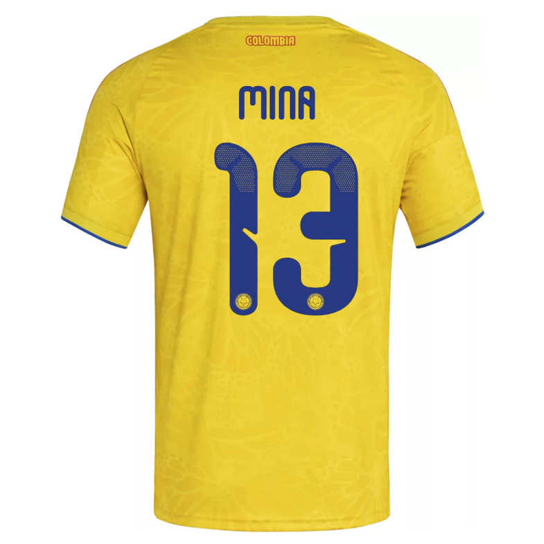 Colombia Hemma VM 2026 Herr – Yerry Mina #13 matchtröja