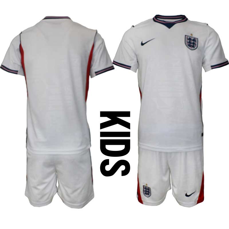 England Hemma VM 2026 Barn – Fotbollsset Tröja + Shorts