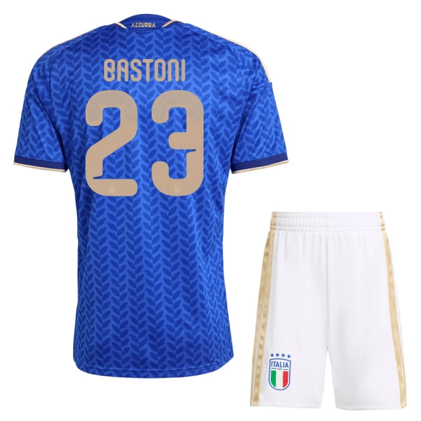 Italien Hemma VM 2026 Barn – Alessandro Bastoni #23 Blå matchtröja
