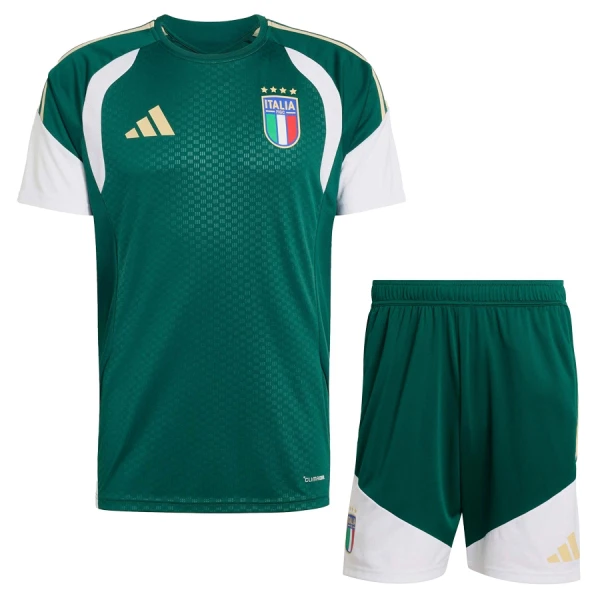 Italien Träningsställ Barn VM 2026 Grön matchtröja