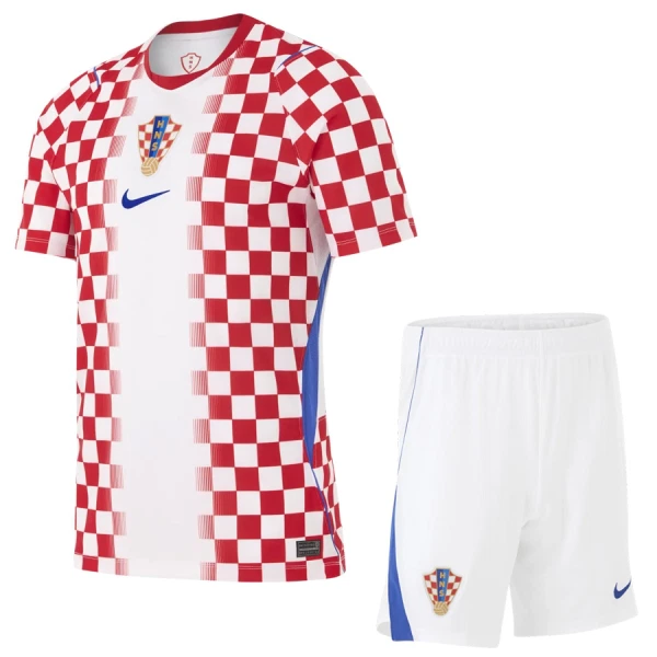 Kroatien Hemmaställ VM 2026 Barn Kortärmad Matchtröja + Shorts