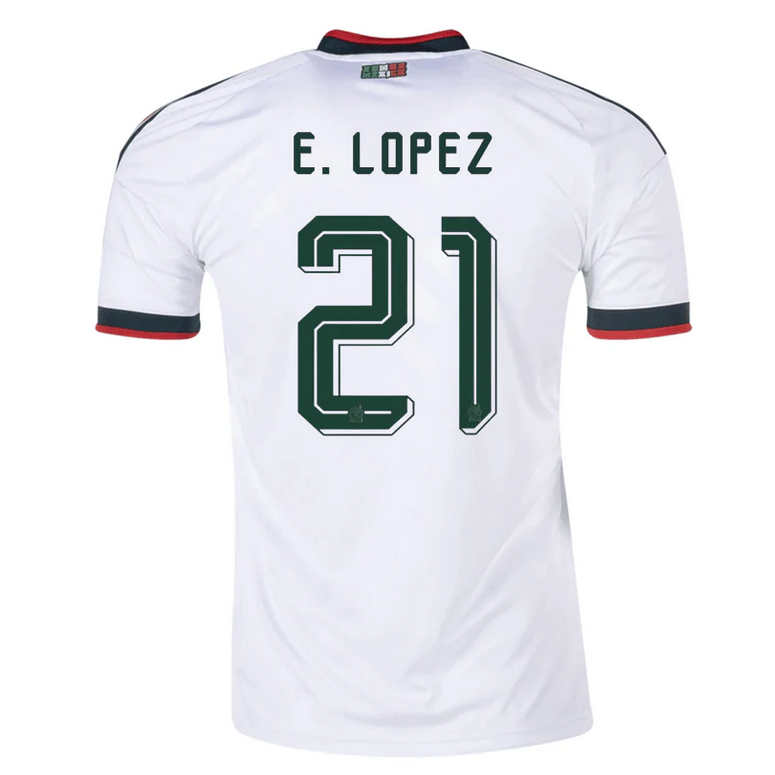 Mexiko Borta VM 2026 Herr – Everardo López #21 matchtröja