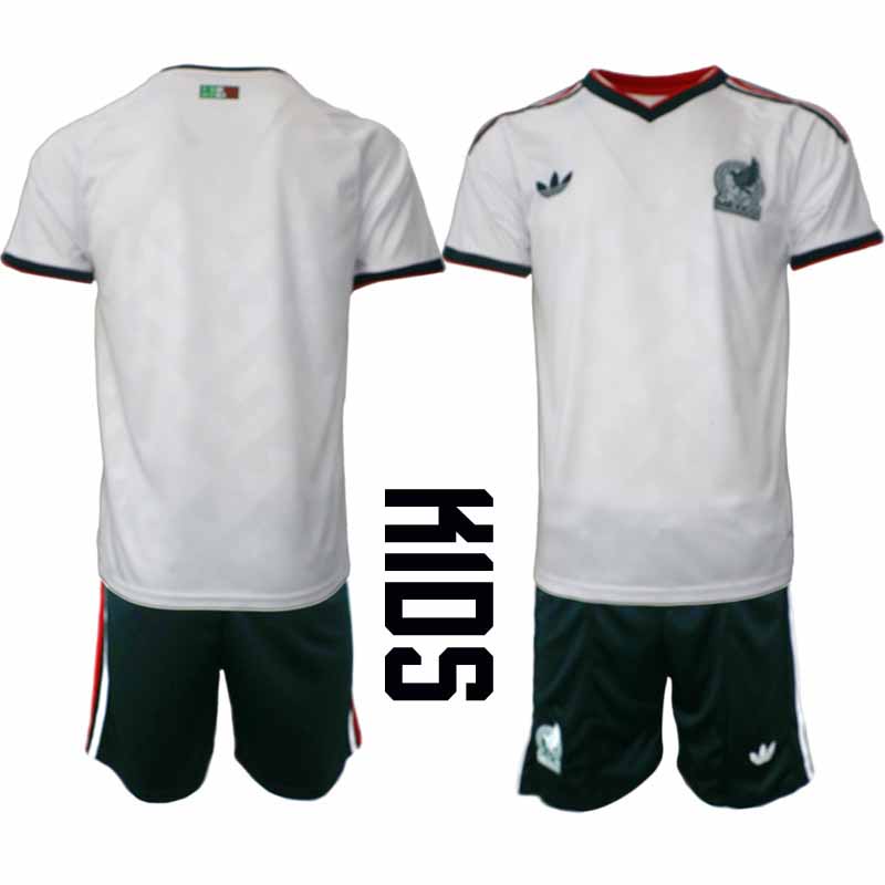 Mexiko Bortatröja VM 2026 Barn Kortärmad matchtröja + Shorts