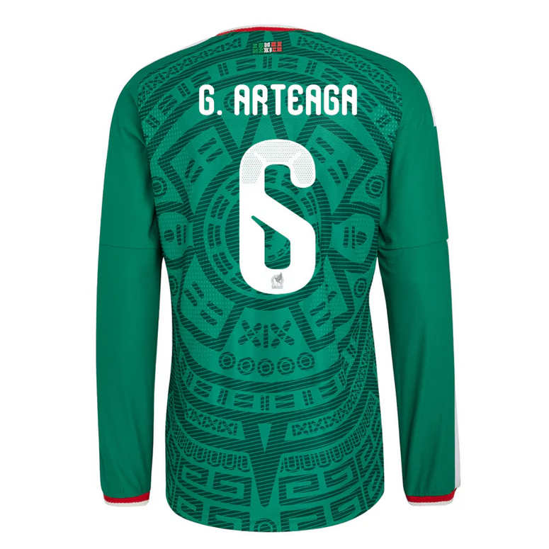 Mexiko Hemma VM 2026 Gerardo Arteaga #6 Herr Långärmad matchtröja