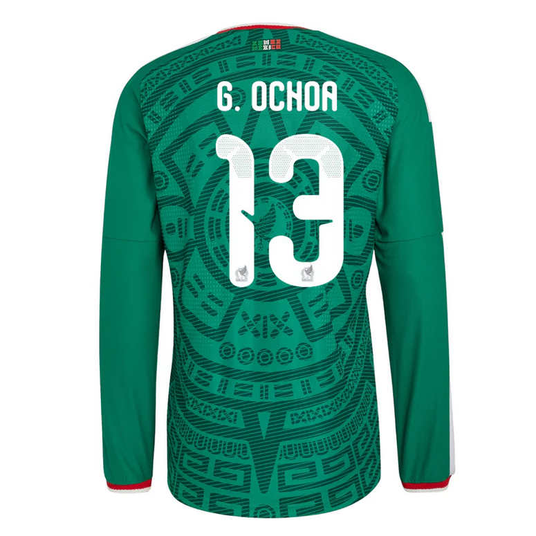 Mexiko Hemma VM 2026 Guillermo Ochoa #13 Herr Långärmad matchtröja