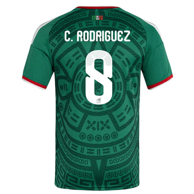 Mexiko Hemma VM 2026 Herr – Carlos Rodríguez #8 matchtröja