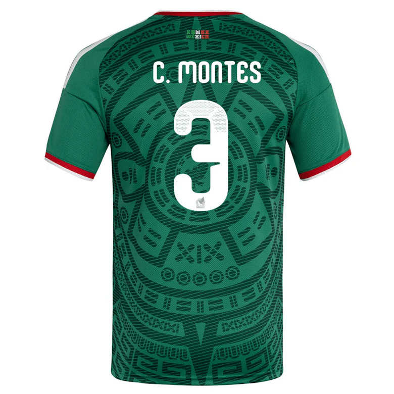 Mexiko Hemma VM 2026 Herr – César Montes #3 matchtröja