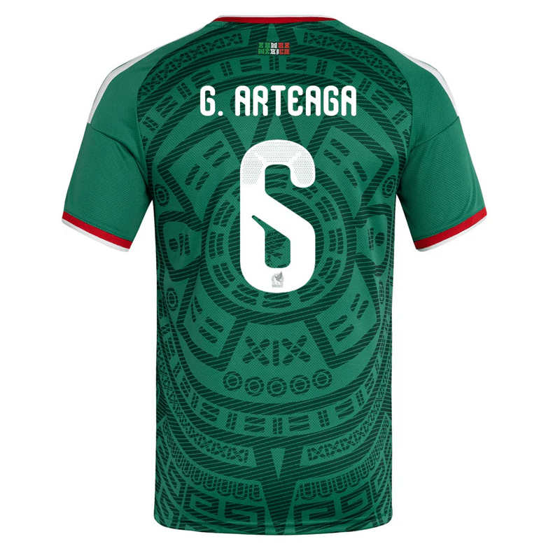 Mexiko Hemma VM 2026 Herr – Gerardo Arteaga #6 matchtröja