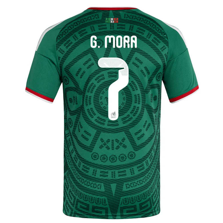Mexiko Hemma VM 2026 Herr – Gilberto Mora #7 matchtröja