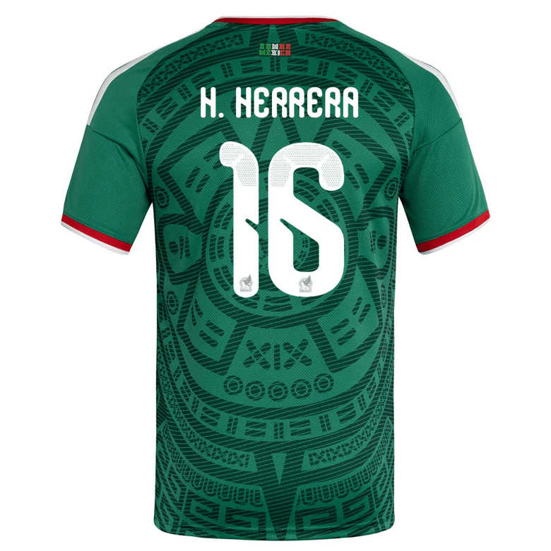 Mexiko Hemma VM 2026 Herr – Héctor Herrera #16 matchtröja
