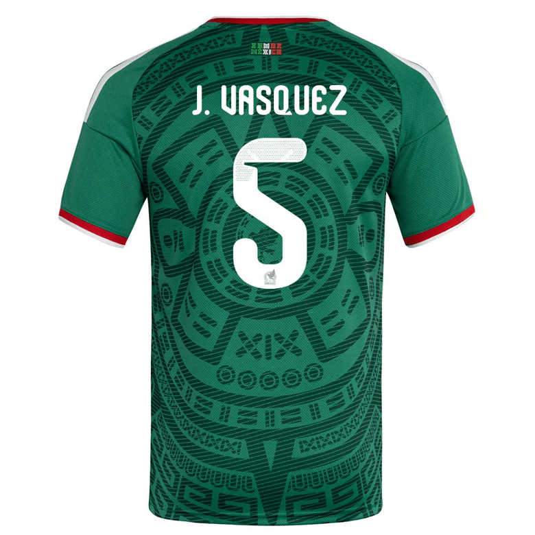 Mexiko Hemma VM 2026 Herr – Johan Vásquez #5 matchtröja