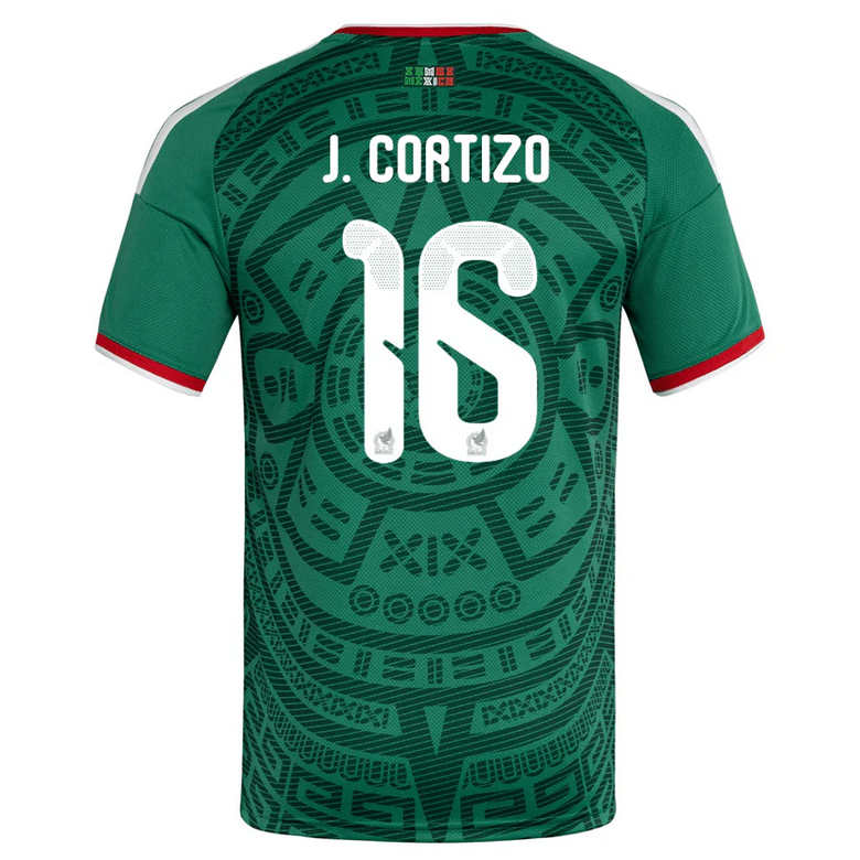 Mexiko Hemma VM 2026 Herr – Jordi Cortizo #16 matchtröja