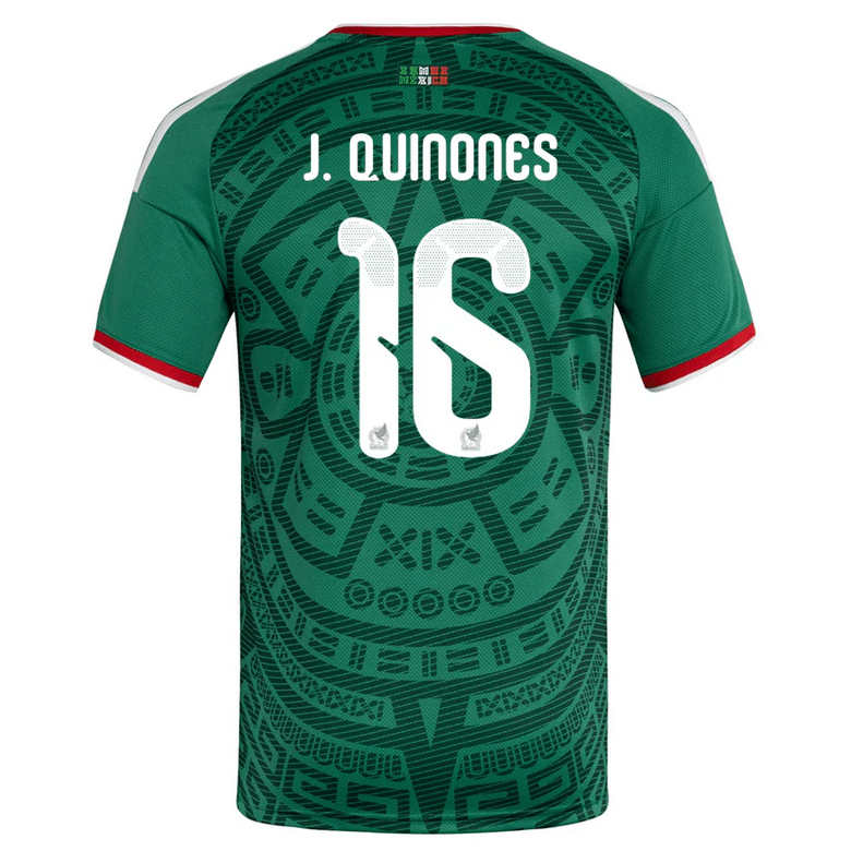 Mexiko Hemma VM 2026 Herr – Julián Quiñones #16 matchtröja