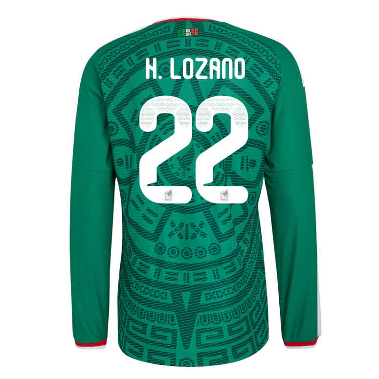 Mexiko Hemma VM 2026 Hirving Lozano #22 Herr Långärmad matchtröja