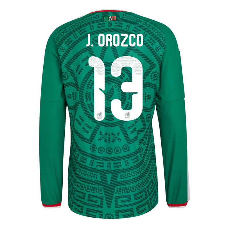 Mexiko Hemma VM 2026 Jesús Orozco #13 Herr Långärmad matchtröja