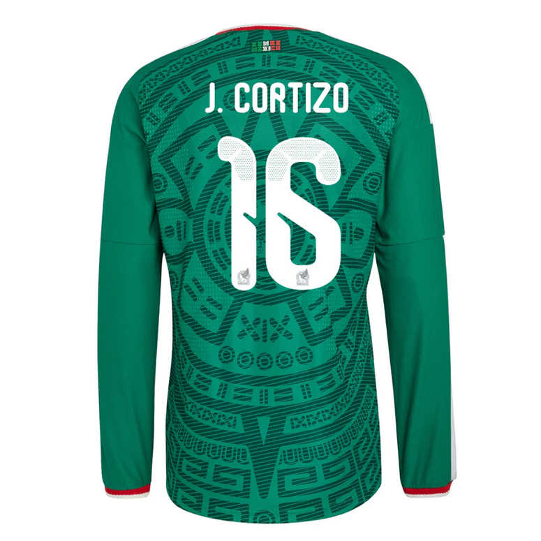 Mexiko Hemma VM 2026 Jordi Cortizo #16 Herr Långärmad matchtröja
