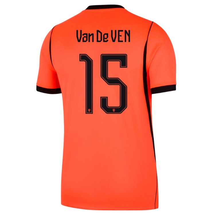 Nederländerna Hemma VM 2026 Herr – Micky van de Ven #15 matchtröja