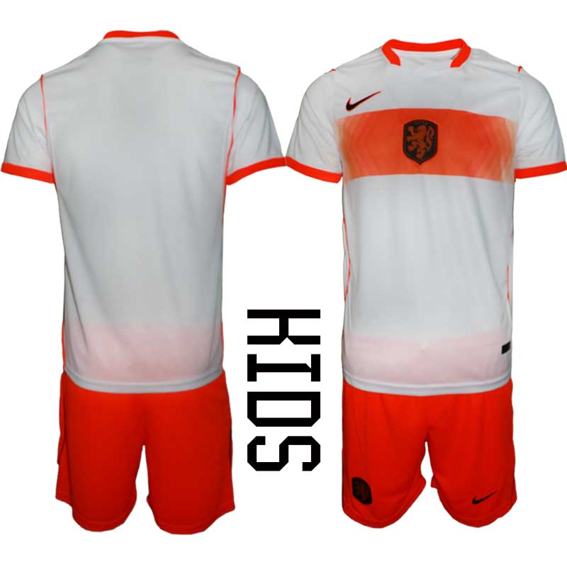 Nederländerna VM 2026 Borta Barn – matchtröja och Shorts Set