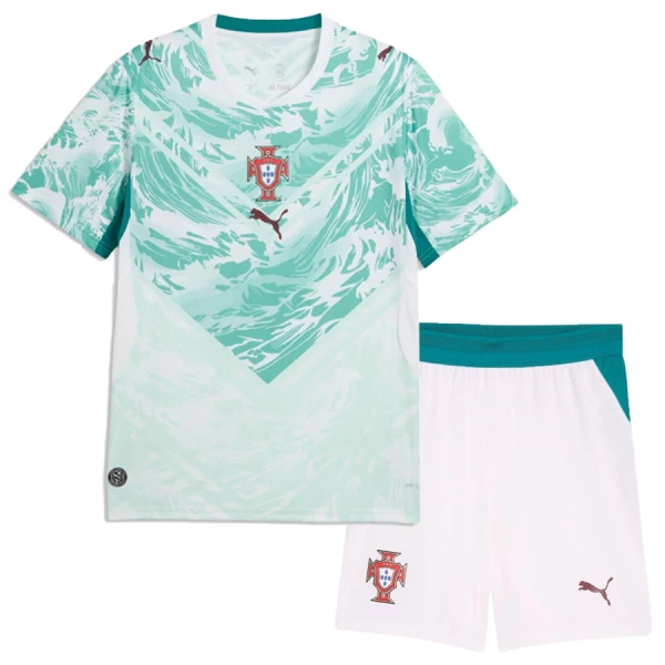 Portugal Bortatröja VM 2026 Barn Kortärmad matchtröja + Shorts