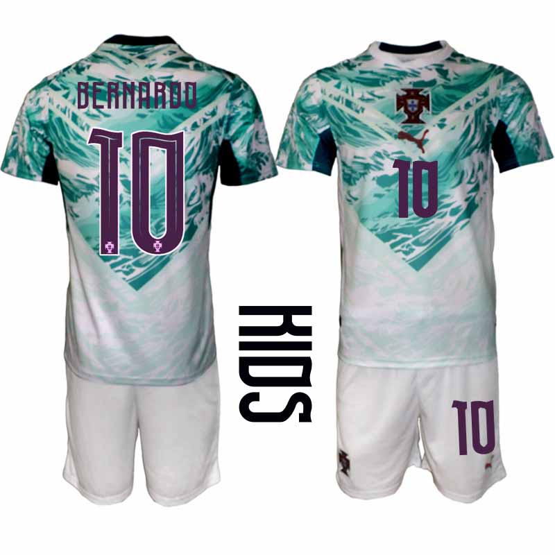 Portugal Bortatröja VM 2026 Barn – Bernardo Silva #10 Fotbollsset