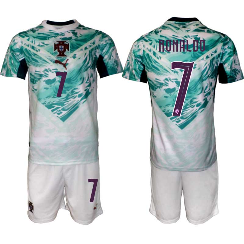 Portugal Bortatröja VM 2026 Herr – Cristiano Ronaldo #7 Fotbollsset
