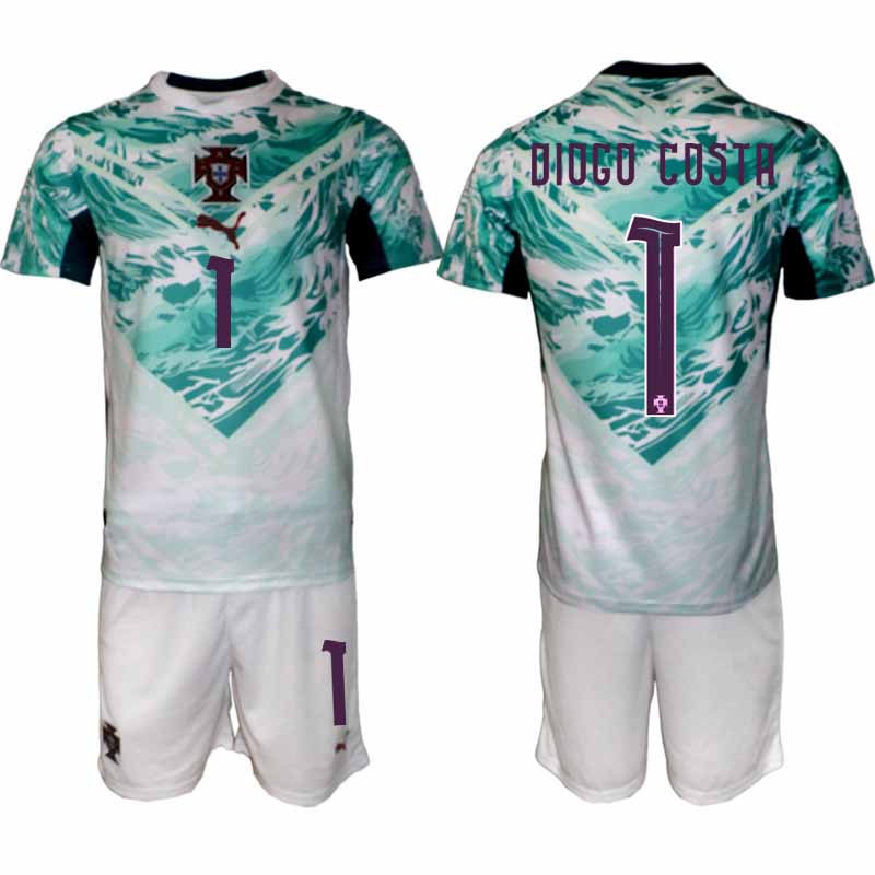 Portugal Bortatröja VM 2026 Herr – Diogo Costa #1 Fotbollsset