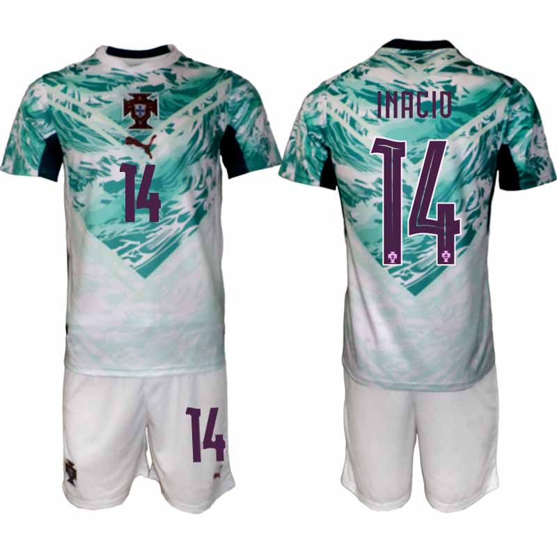 Portugal Bortatröja VM 2026 Herr – Gonçalo Inácio #14 Fotbollsset