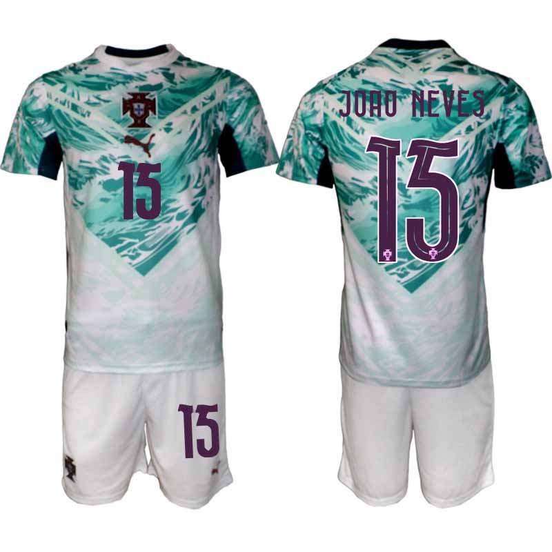 Portugal Bortatröja VM 2026 Herr – João Neves #15 Fotbollsset