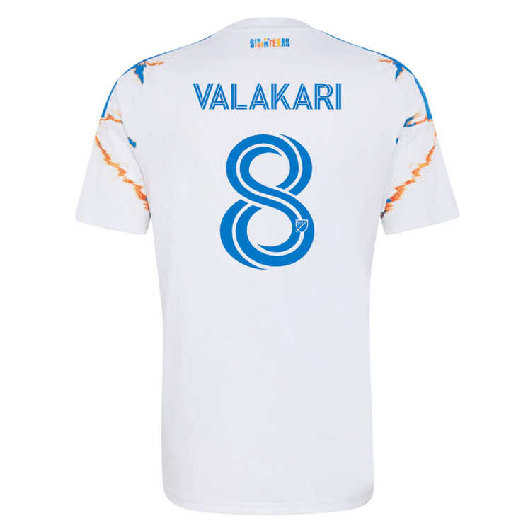 San Diego FC Borta 2026/27 Herr – Onni Valakari #8 matchtröja