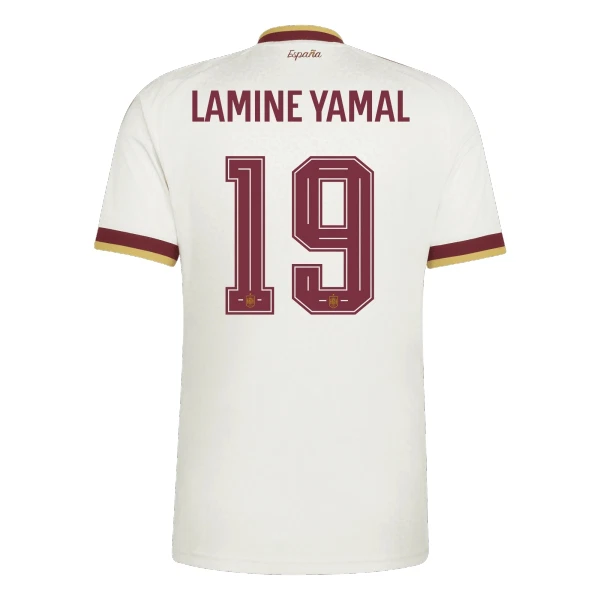 Spanien Bortatröja VM 2026 Herr – Lamine Yamal #19 Fotbollströjor