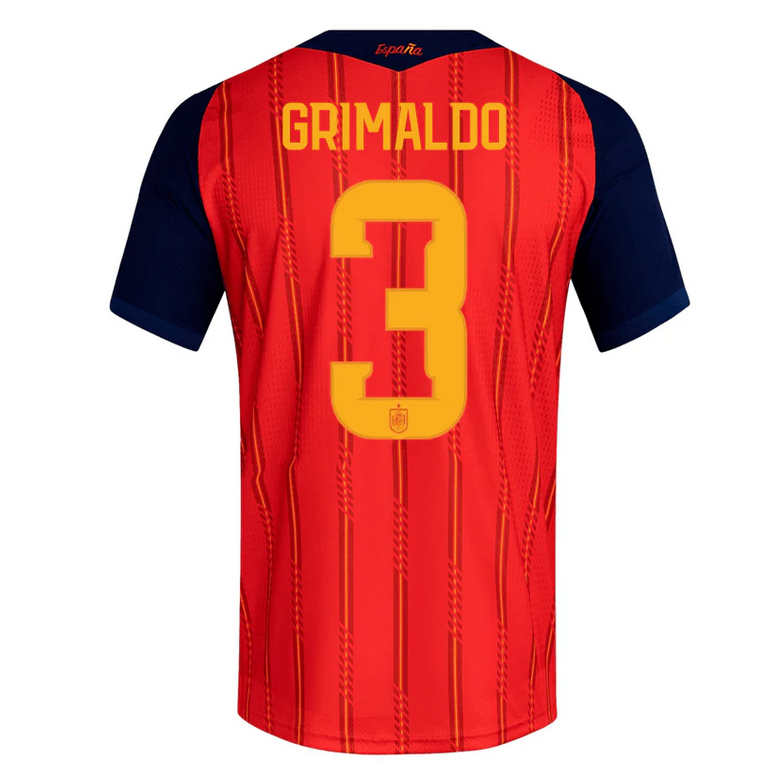 Spanien Hemma VM 2026 Herr – Álex Grimaldo #3 matchtröja