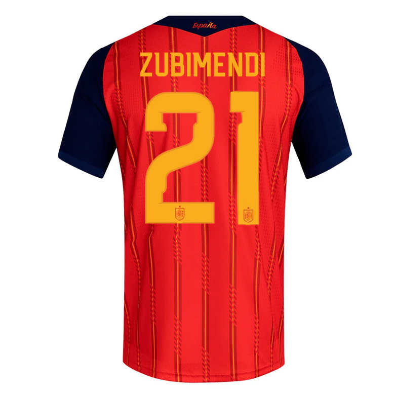 Spanien Hemma VM 2026 Herr – Martín Zubimendi #21 matchtröja
