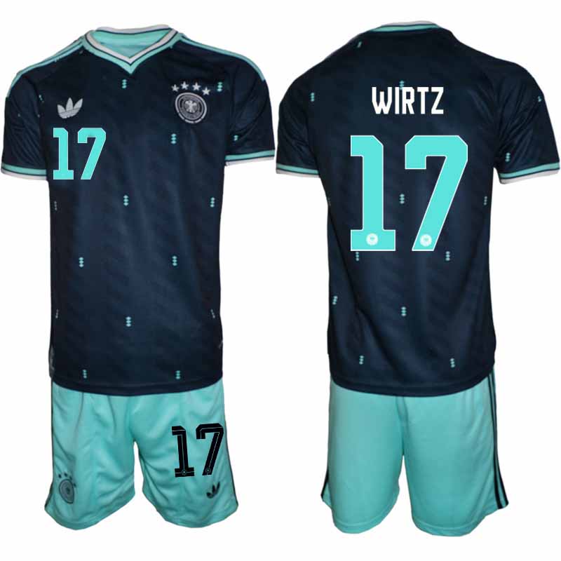 Tyskland Bortatröja VM 2026 Herr – Florian Wirtz #17 Fotbollsset