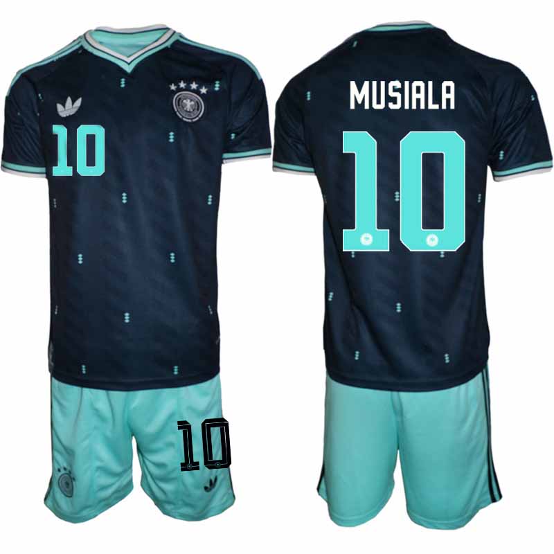 Tyskland Bortatröja VM 2026 Herr – Jamal Musiala #10 Fotbollsset