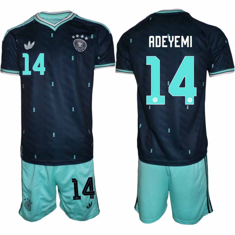 Tyskland Bortatröja VM 2026 Herr – Karim Adeyemi #14 Fotbollsset